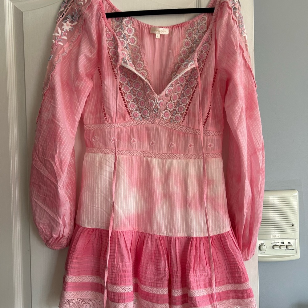 Love Shack Fancy pink dress